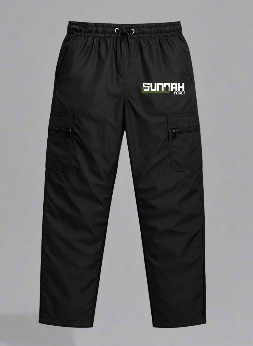 Black/Cargo windbreaker trouser
