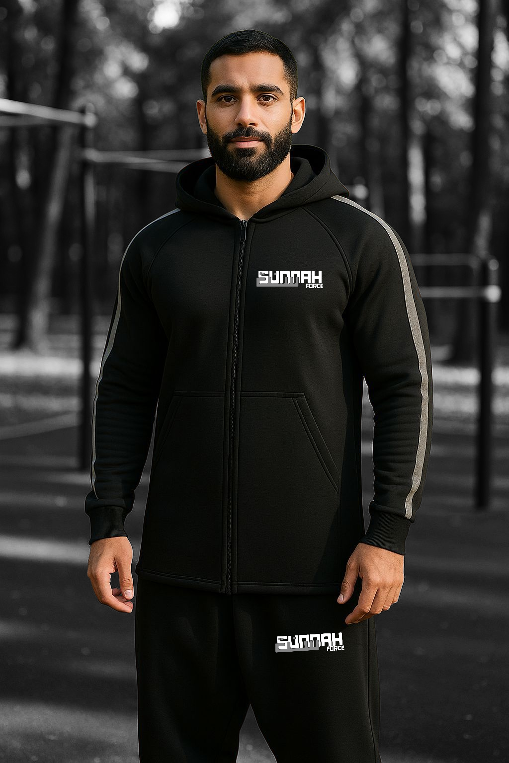 Black/Grey - Hoodie