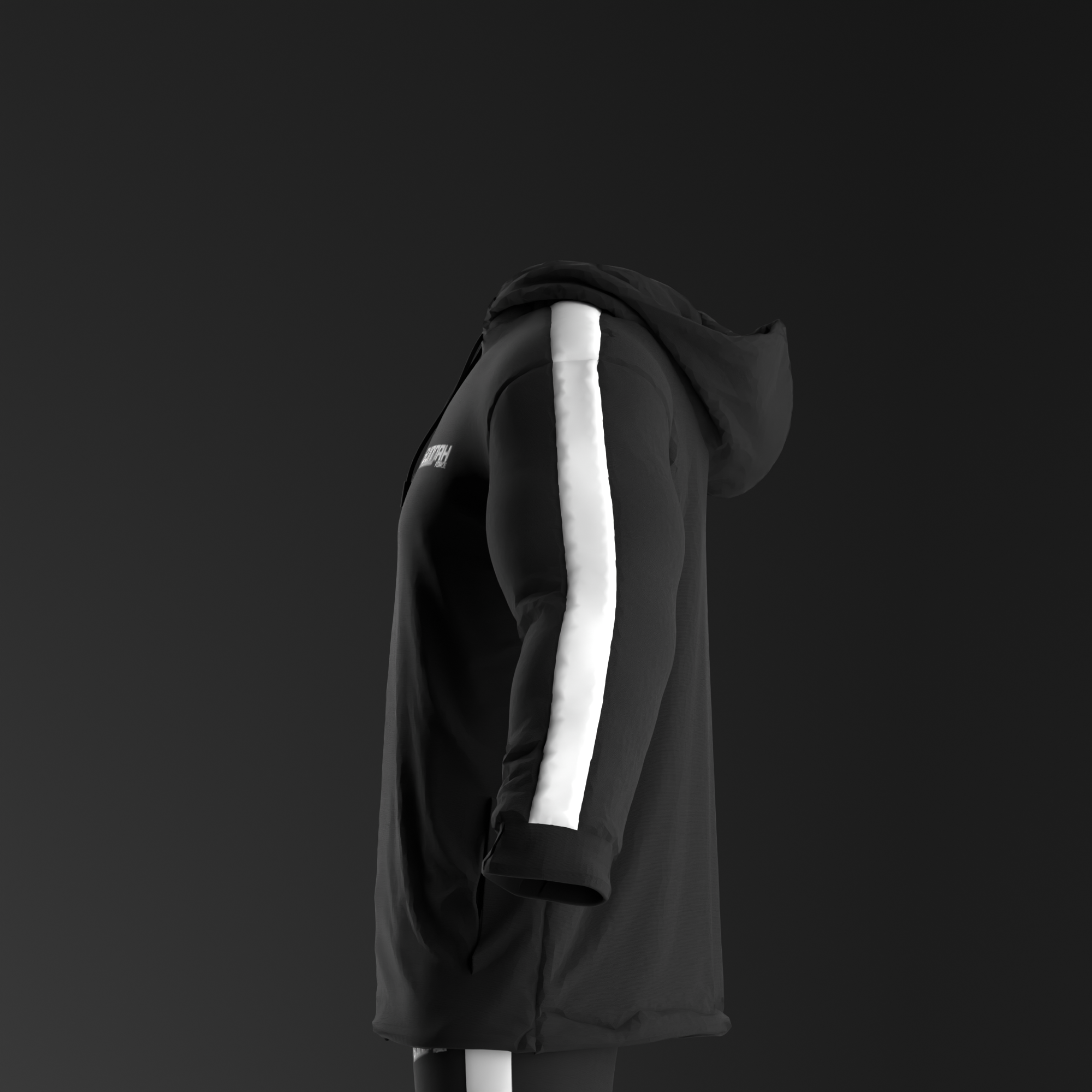 Black/white – Hoodie