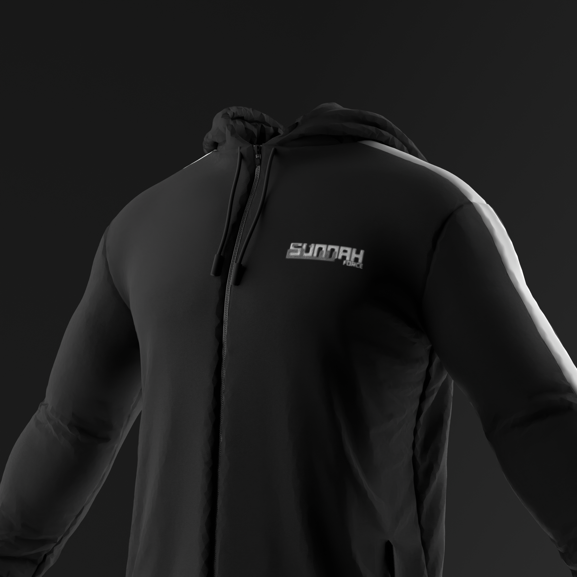 Black/white – Hoodie