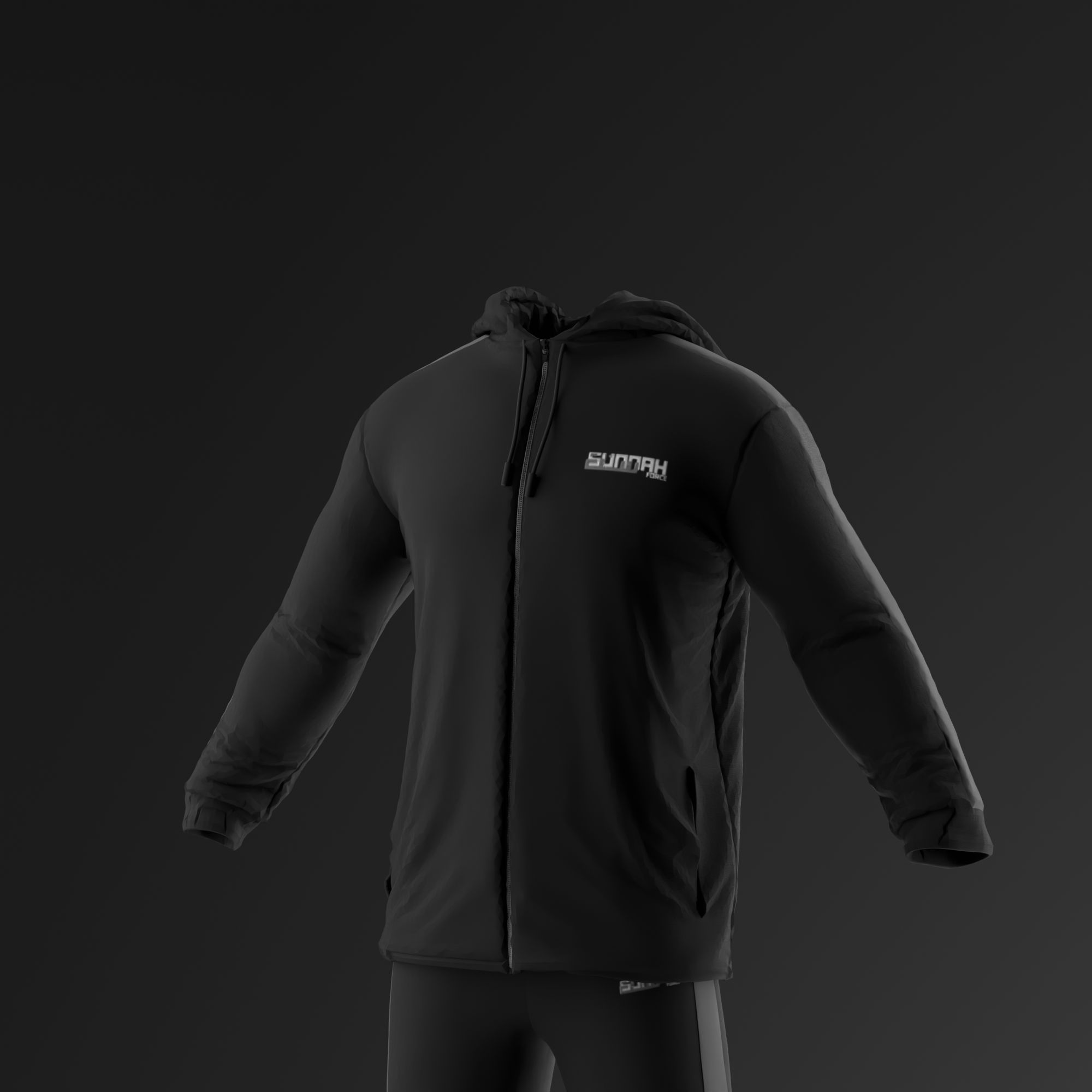 Black/Grey - Hoodie