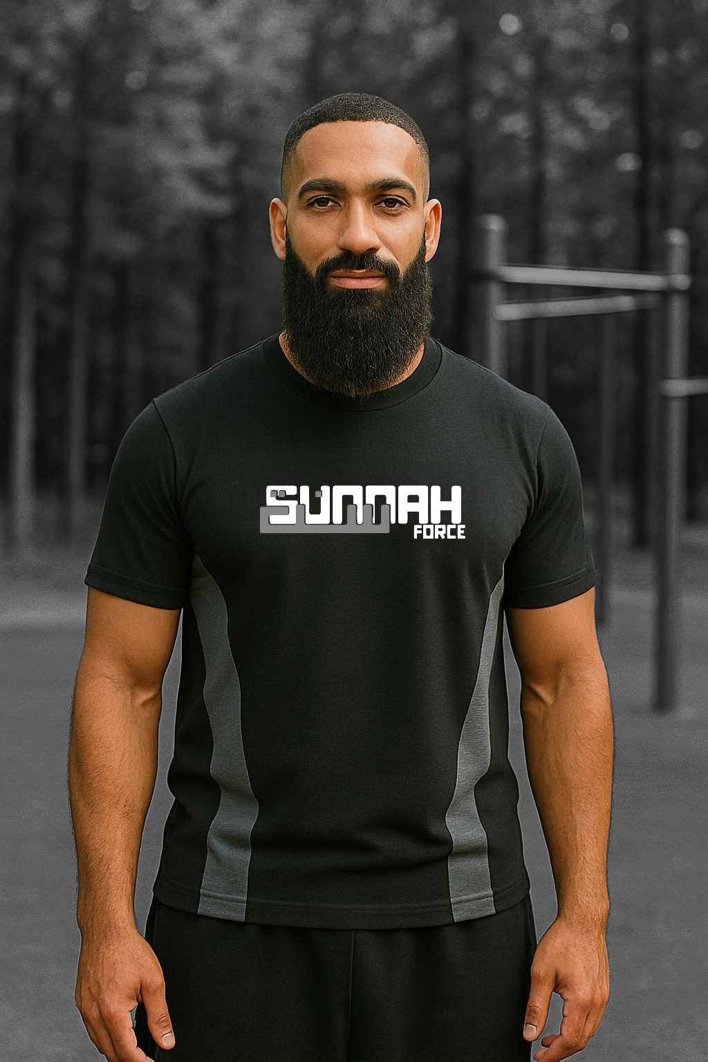 Black/Grey - Tshirt