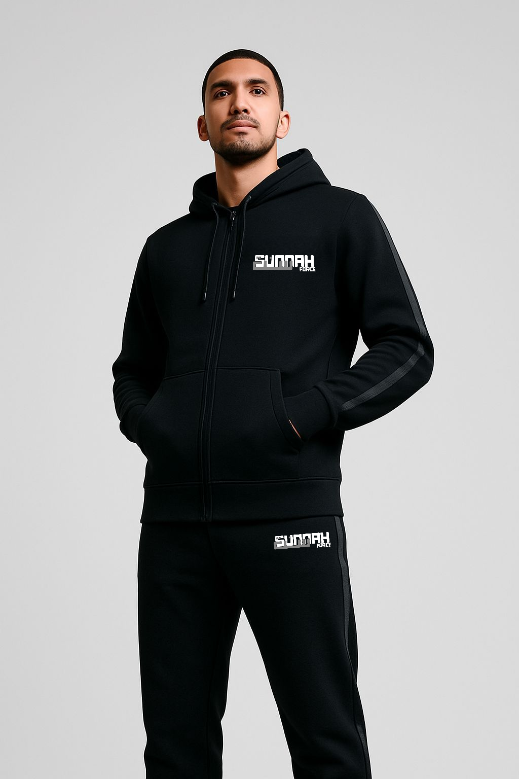 Black/white – Hoodie