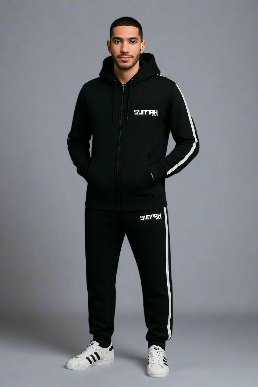 Black/white Jogging-suit