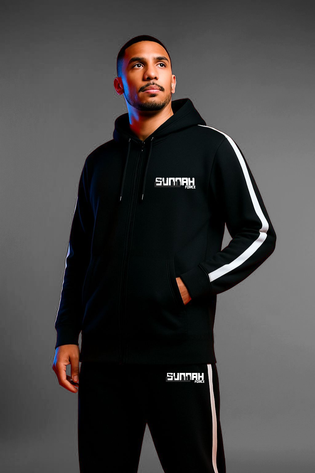 Black/white Jogging-suit