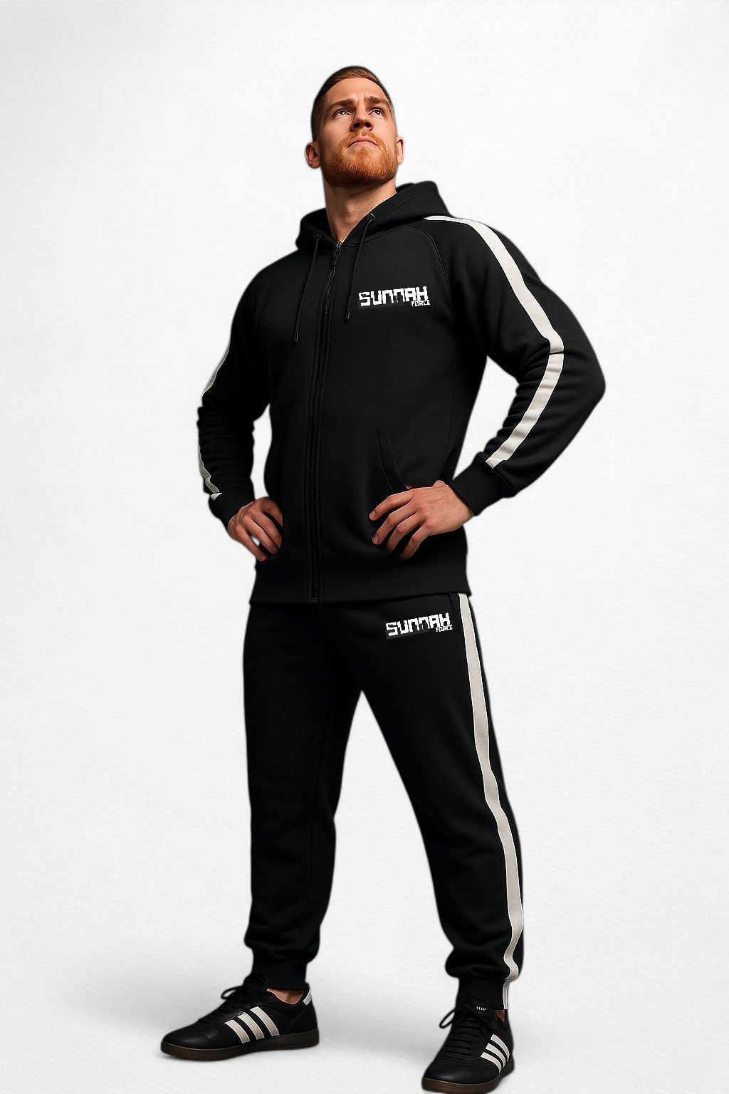 Black/white Jogging-suit