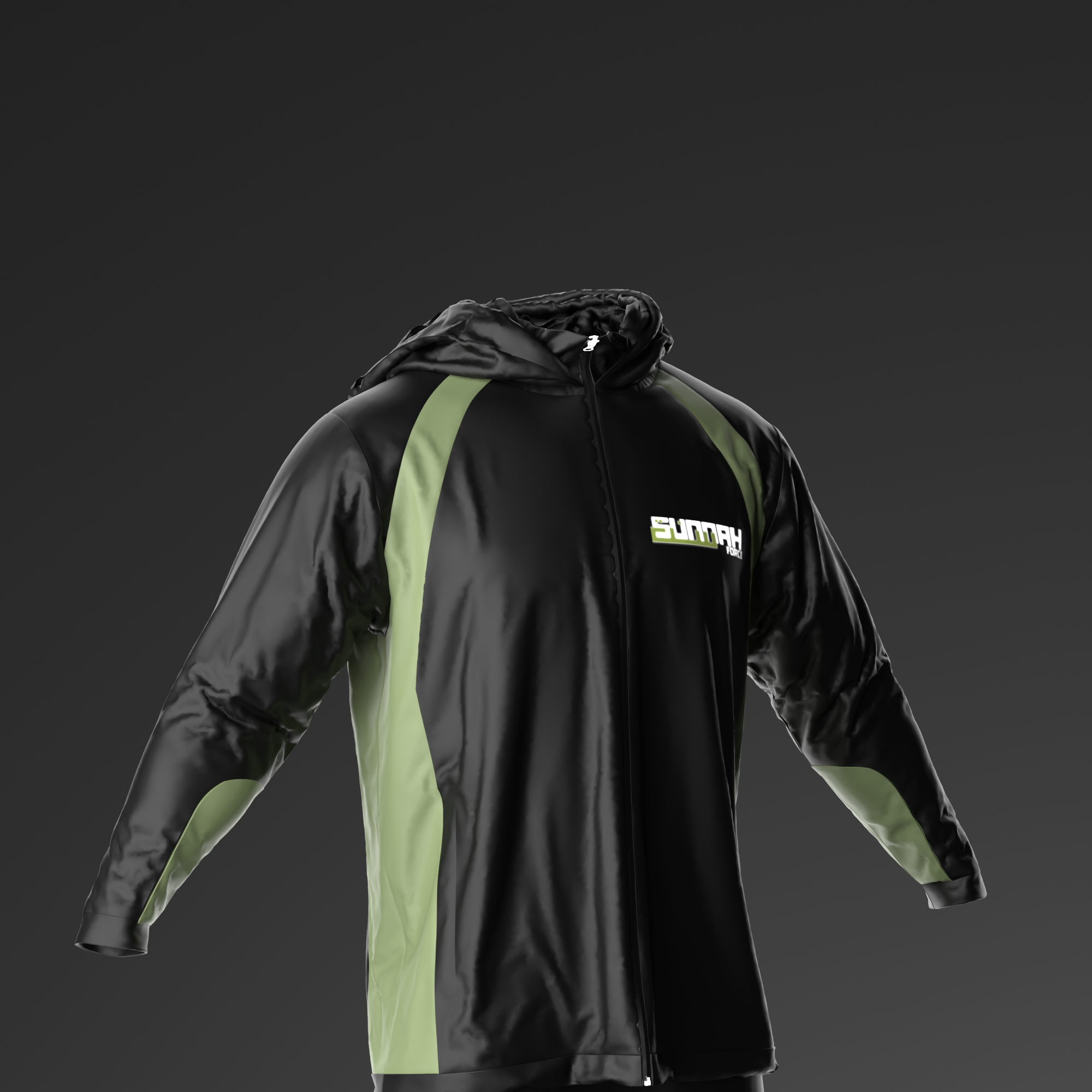 Black/green – Hoodie