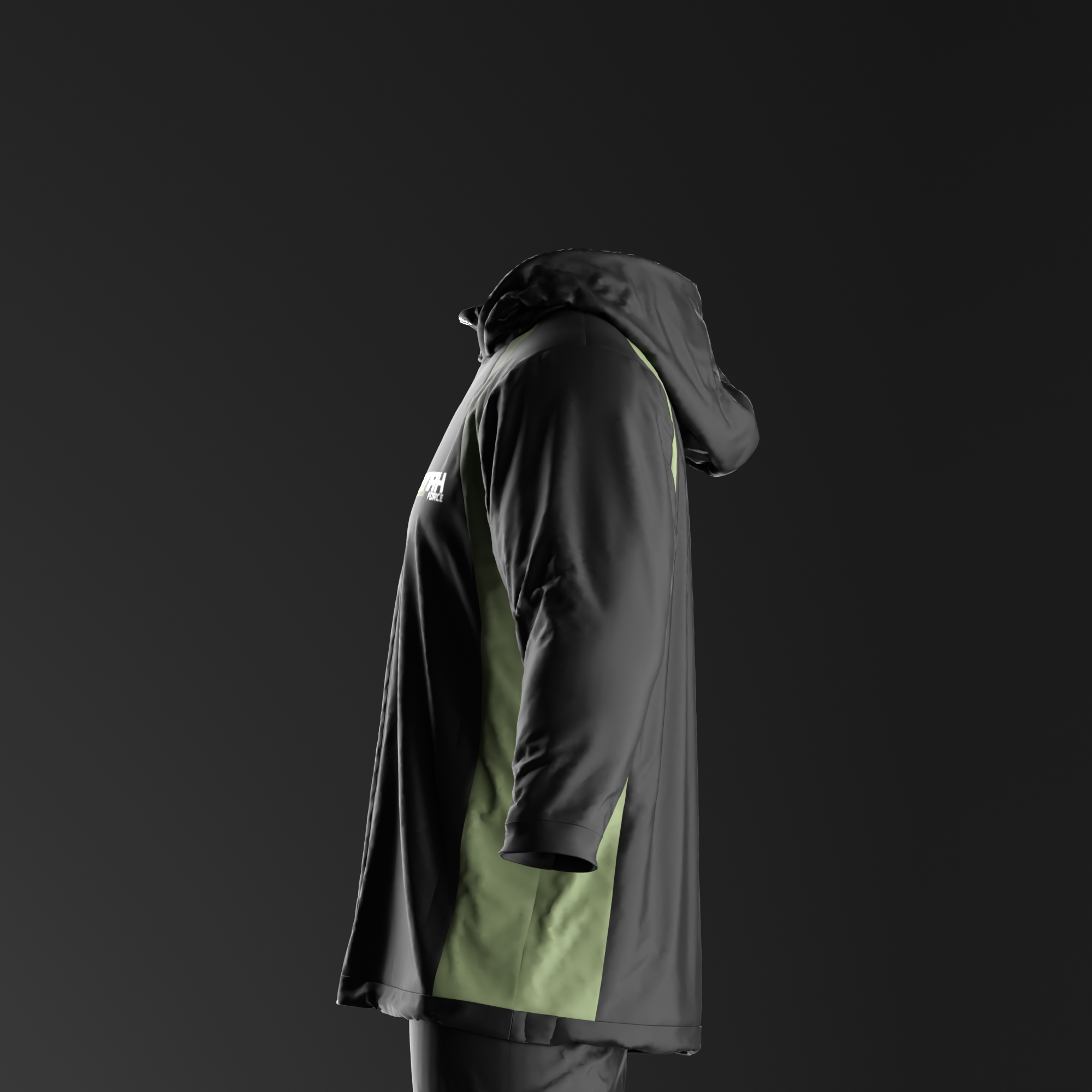 Black/green – Hoodie