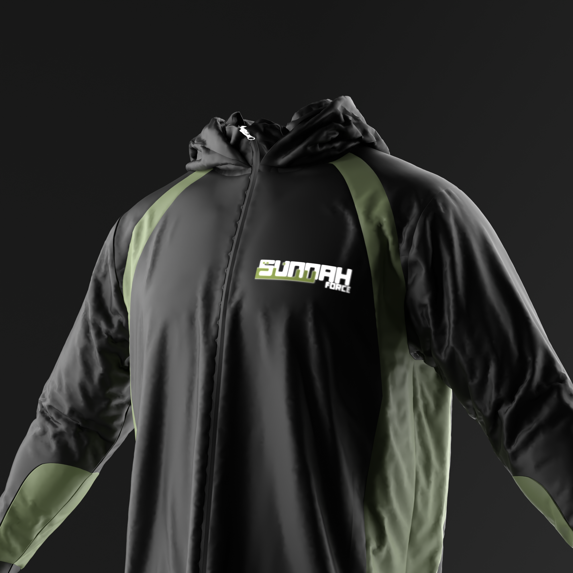 Black/green – Hoodie